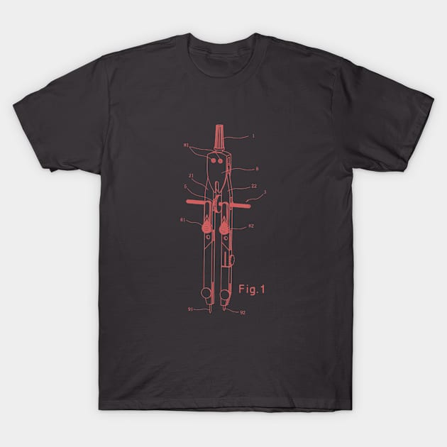 Simplistic Geometry Compass Artwork T-Shirt by New East 